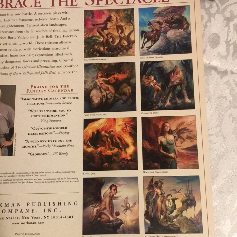 Boris Vallejo & Julie Bell Bundle 8 items